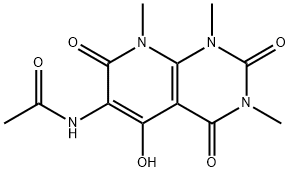 Acetamide, N-?(1,?2,?3,?4,?7,?8-?hexahydro-?5-?hydroxy-?1,?3,?8-?trimethyl-?2,?4,?7-?trioxopyrido[2,?3-?d]?pyrimidin-?6-?yl)?- Struktur