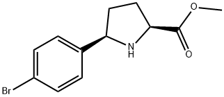 L-Proline, 5-(4-bromophenyl)-, methyl ester, (5R)- Structure