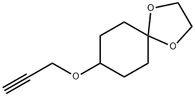 1,4-Dioxaspiro[4.5]decane, 8-(2-propyn-1-yloxy)- Struktur