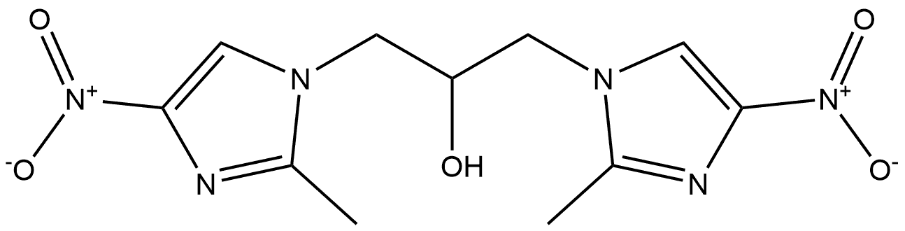 1H-Imidazole-1-ethanol, 2-methyl-α-[(2-methyl-4-nitro-1H-imidazol-1-yl)methyl]-4-nitro-|吗啉硝唑杂质21
