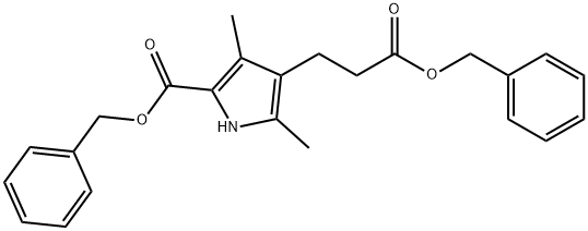 1H-Pyrrole-3-propanoic acid, 2,4-dimethyl-5-[(phenylmethoxy)carbonyl]-, phenylmethyl ester