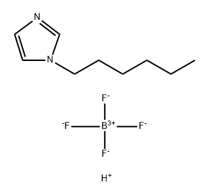 1H-Imidazole, 1-hexyl-, tetrafluoroborate(1-) (1:1) Struktur