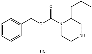 1-N-CBZ-2-N-PROPYLPIPERAZINE-HCl Struktur
