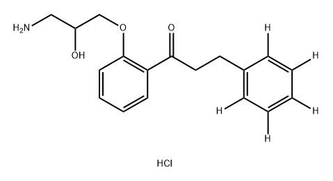 [2H5]-Despropylpropafenone hydrochloride Structure