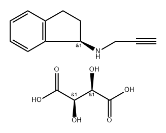 1H-Inden-1-amine, 2,3-dihydro-N-2-propyn-1-yl-, (1R)-, (2R,3R)-2,3-dihydroxybutanedioate (1:1)