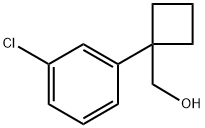 1-(3-chlorophenyl)cyclobutyl]methanol Struktur