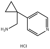 [1-(Pyridin-4-yl)cyclopropyl]methanamine Dihydrochloride Struktur