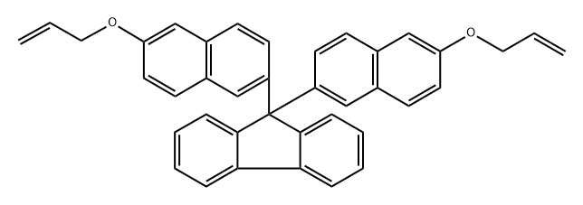 9,9-Bis(6-allyloxy-2-naphthyl)fluorine Struktur