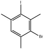 2-Bromo-4-iodo-1,3,5-trimethylbenzene Structure
