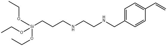 N1-[(4-Ethenylphenyl)methyl]-N2-[3-(triethoxysilyl)propyl]-1,2-ethanediamine Structure