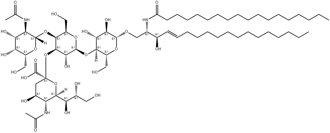 神经节苷脂GM2, 127663-77-8, 结构式
