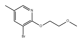 3-Bromo-2-(2-methoxyethoxy)-5-methylpyridine Structure