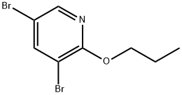 3,5-Dibromo-2-propoxypyridine Struktur