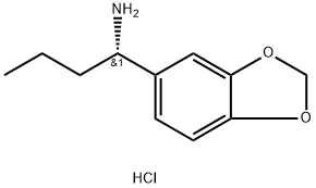 (S)-1-(Benzo[d][1,3]dioxol-5-yl)butan-1-amine hydrochloride Structure