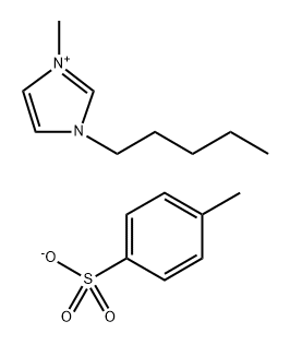 1H-Imidazolium, 1-methyl-3-pentyl-, 4-methylbenzenesulfonate (1:1) Struktur