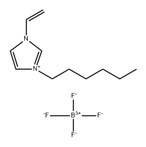 1H-Imidazolium, 3-ethenyl-1-hexyl-, tetrafluoroborate(1-) (1:1) Struktur