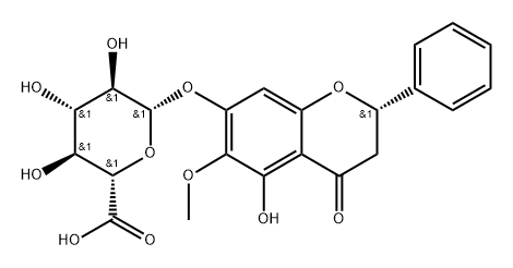 Dihydrooroxylin A-7-O-β-D-glucuronide|二氢木蝴蝶素A 7-O-Β-D-葡萄糖醛酸苷