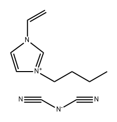 1H-Imidazolium, 1-butyl-3-ethenyl-, salt with N-cyanocyanamide (1:1) Struktur