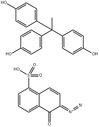 1-Naphthalenesulfonic acid, 6-diazo-5,6-dihydro-5-oxo-, ester with 4,4',4''-ethylidynetris[phenol] Struktur