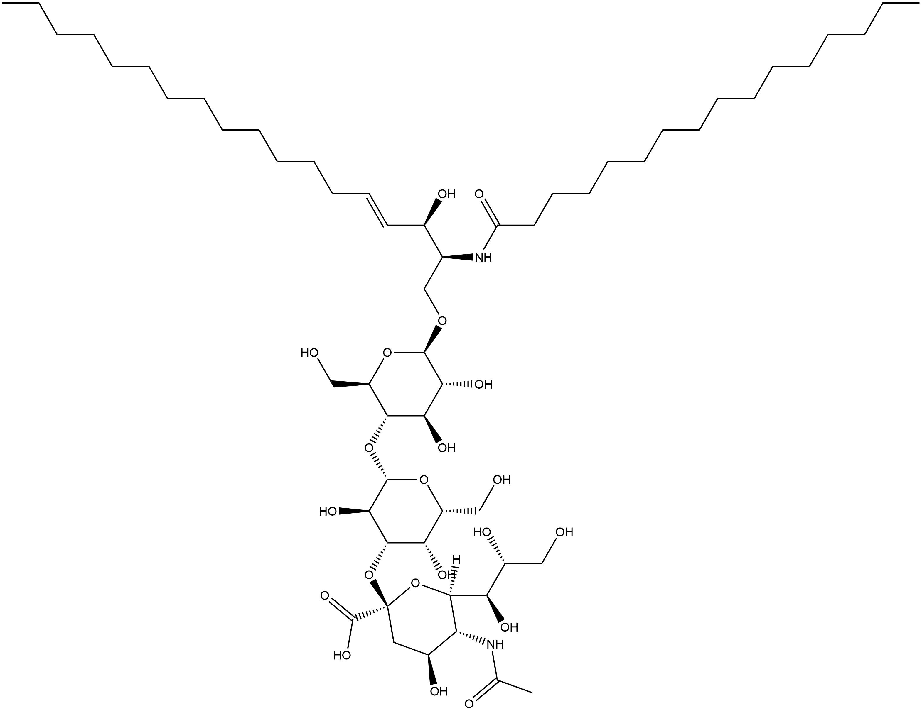 GANGLIOSIDE GM3(18,16) Struktur