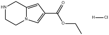 Pyrrolo[1,2-a]pyrazine-7-carboxylic acid, 1,2,3,4-tetrahydro-, ethyl ester, hydrochloride (1:1)|