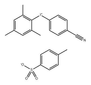 Iodonium, (4-cyanophenyl)(2,4,6-trimethylphenyl)-, 4-methylbenzenesulfonate (1:1) Structure