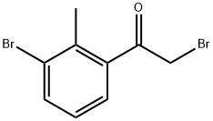 2-Bromo-1-(3-bromo-2-methylphenyl)ethanone Structure