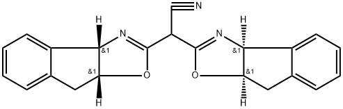 8H-Indeno[1,2-d]oxazole-2-acetonitrile, α-[(3aS,8aR)-3a,8a-dihydro-8H-indeno[1,2-d]oxazol-2-yl]-3a,8a-dihydro-, (3aS,8aR)-, 1442644-14-5, 结构式