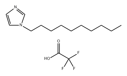 1H-Imidazole, 1-decyl-, 2,2,2-trifluoroacetate (1:1) Struktur
