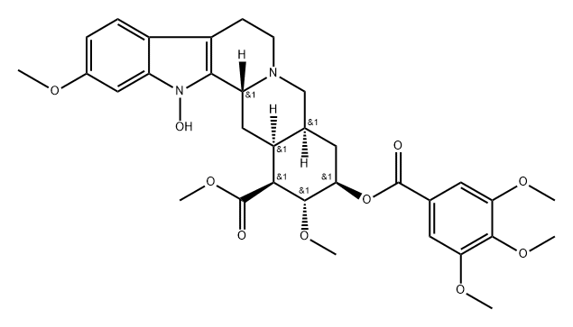 Yohimban-16-carboxylic acid, 1-hydroxy-11,17-dimethoxy-18-[(3,4,5-trimethoxybenzoyl)oxy]-, methyl ester, (3β,16β,17α,18β,20α)-|利血平杂质11