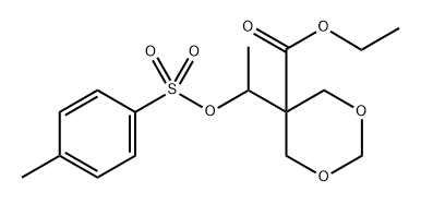 ethyl 5-(1-(tosyloxy)ethyl)-1,3-dioxane-5-carboxylate Structure