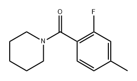 (2-Fluoro-4-methylphenyl)(piperidin-1-yl)methanone Structure