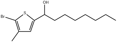 5-Bromo-α-heptyl-4-methyl-2-thiophenemethanol 结构式