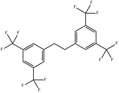 1,2-Bis(3,5-bis(trifluoromethyl)phenyl)ethane Structure