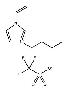 1H-Imidazolium, 1-butyl-3-ethenyl-, 1,1,1-trifluoromethanesulfonate (1:1) Struktur