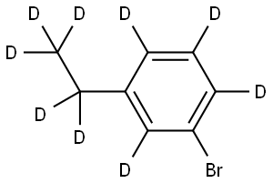 1-bromo-3-(ethyl-d5)benzene-2,4,5,6-d4 Struktur