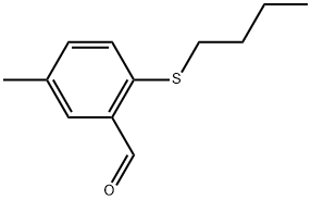 2-(Butylthio)-5-methylbenzaldehyde Structure