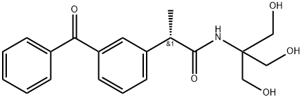 Benzeneacetamide, 3-benzoyl-N-[2-hydroxy-1,1-bis(hydroxymethyl)ethyl]-α-methyl-, (αS)-|右酮洛芬杂质P