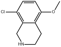 8-chloro-5-methoxy-1,2,3,4-tetrahydroisoquinoline 结构式