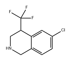 6-chloro-4-(trifluoromethyl)-1,2,3,4-tetrahydroisoquinoline Structure