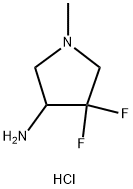 4,4-difluoro-1-methylpyrrolidin-3-amine dihydrochloride Structure