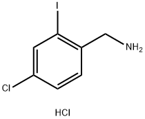 (4-chloro-2-iodophenyl)methanamine hydrochloride Struktur