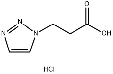 3-(1H-1,2,3-triazol-1-yl)propanoic acid hydrochloride Struktur
