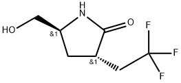 (3S,5S)-5-(羟甲基)-3-(2,2,2-三氟乙基)吡咯烷-2-酮 结构式