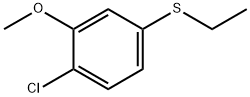 1-氯-4-(乙硫基)-2-甲氧基苯 结构式