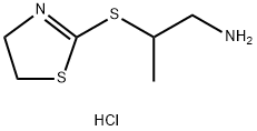 2-((4,5-dihydrothiazol-2-yl)thio)propan-1-amine hydrochloride Structure