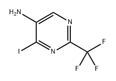 4-Iodo-2-(trifluoromethyl)-5-pyrimidinamine Structure