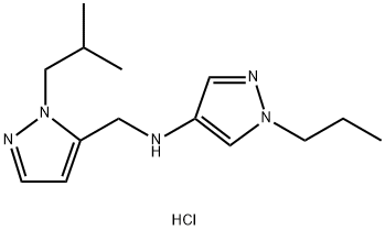N-[(1-isobutyl-1H-pyrazol-5-yl)methyl]-1-propyl-1H-pyrazol-4-amine Structure