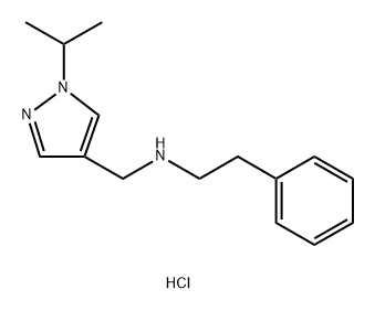 (1-isopropyl-1H-pyrazol-4-yl)methyl](2-phenylethyl)amine Structure