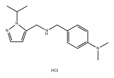 4-({[(1-isopropyl-1H-pyrazol-5-yl)methyl]amino}methyl)-N,N-dimethylaniline Structure